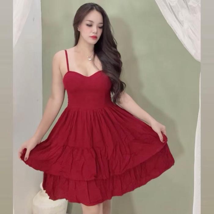 Mini Dress Miyabi Rample Jumbo dengan Ruffle Cantik untuk Tampilan Elegan dan Stylish