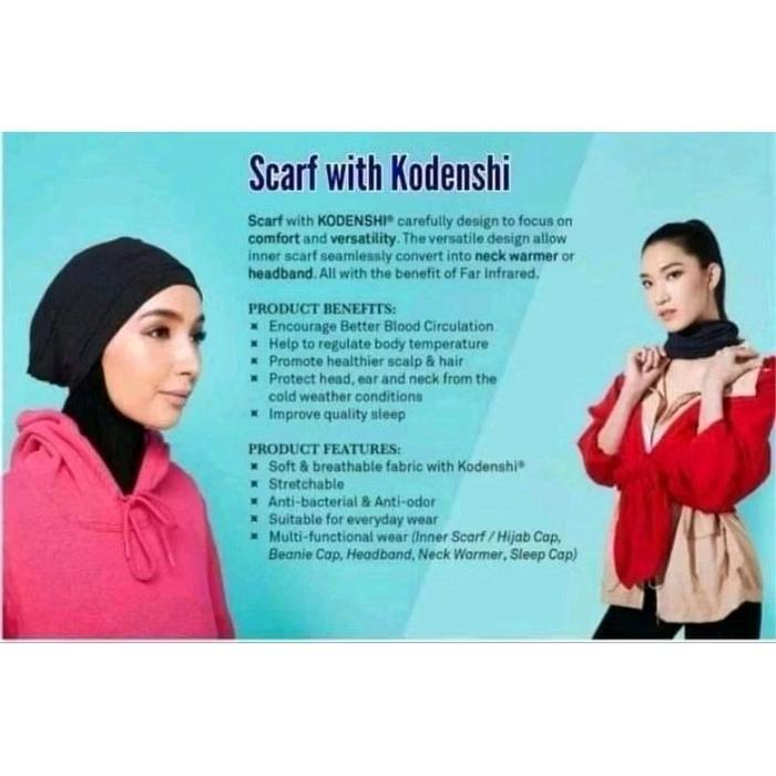 Aulora Scarf Beyul with Kodenshi Infrared Garansi Original - Syal Pelindung Kepala dan Leher Unisex