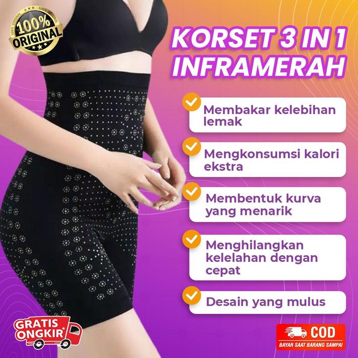 Korset Pelangsing Sorex 3in1 Paling Laris! Ampuh Bakar Lemak Kecilkan Perut & Paha Dalam Hitungan De
