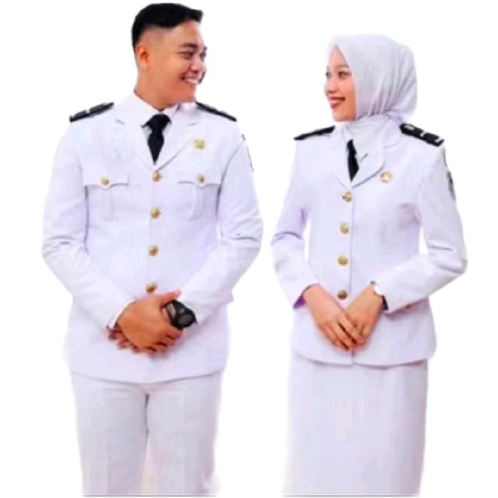 Risdar Seragam PDUB PDU IPDN Kerah V & O Pria Perempuan Baju Atasan Bawahan Custom Warna Ukuran XS-5