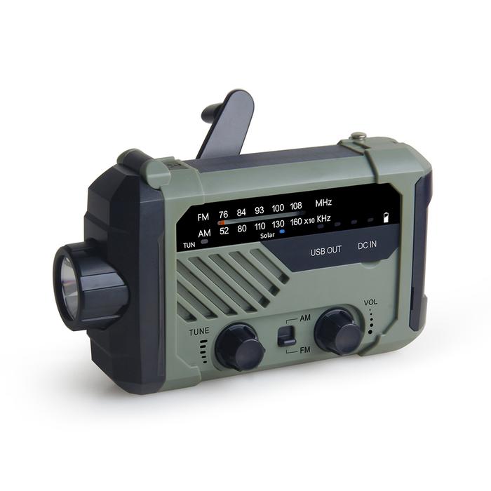 2022 Emergency AM FM Radio Solar Power Hand Crank Dynamo Generator
