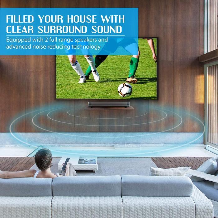 Soundbar Home Theater Portable Bluetooth Remote Control