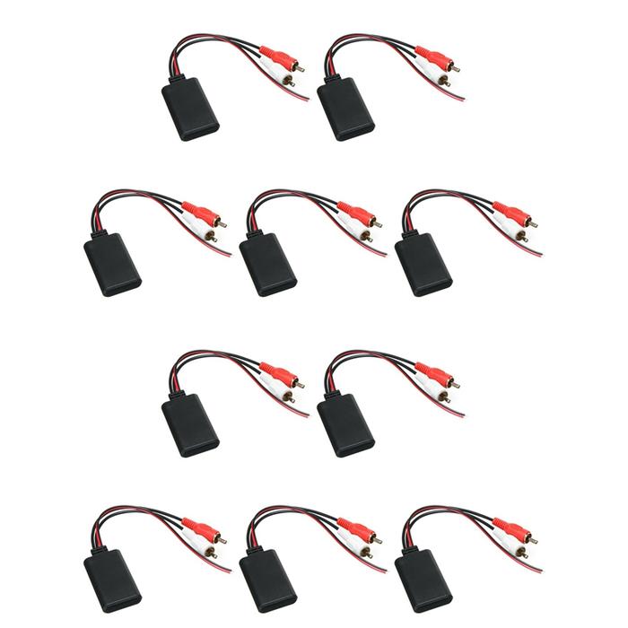 10Pcs Car Wireless Bluetooth AUX Receiver Module Music Adapter RCA