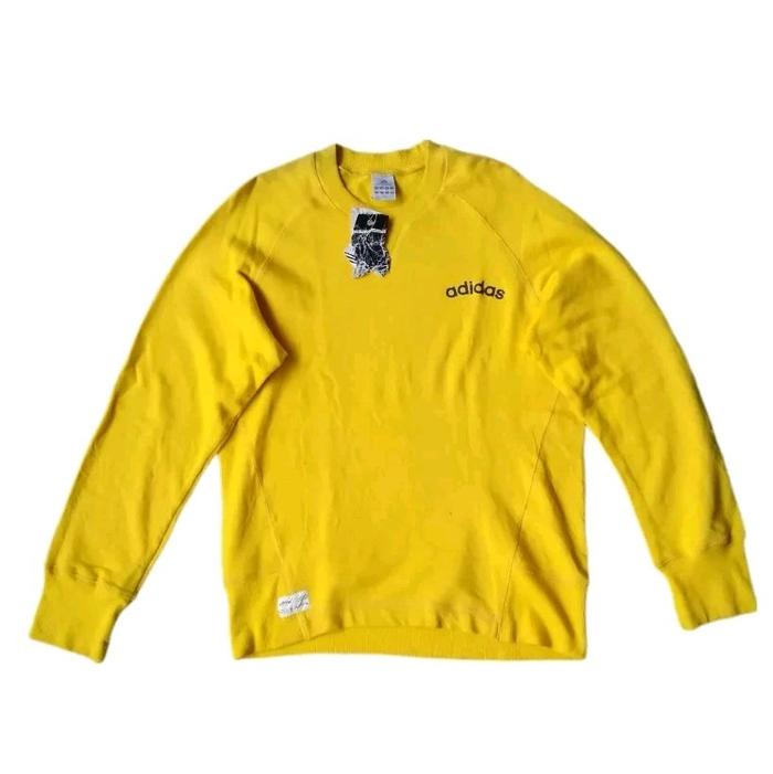Vintage Deadstock Adidas 2003 Yellow Crewneck Jaket Sweater Original Second Japan Korea Casual Vinta