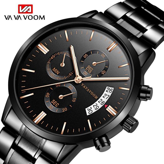 Jam Tangan Kasual Pria Asli Tahan Air Quartz Analog Premium Original Vavavoom Quality Import New Mod