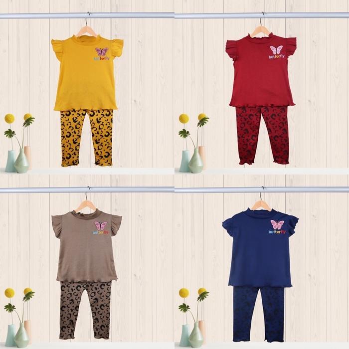 Owlet - Setelan Anak Perempuan / Setelan Bordir  / Baju Anak Perempuan Fashion