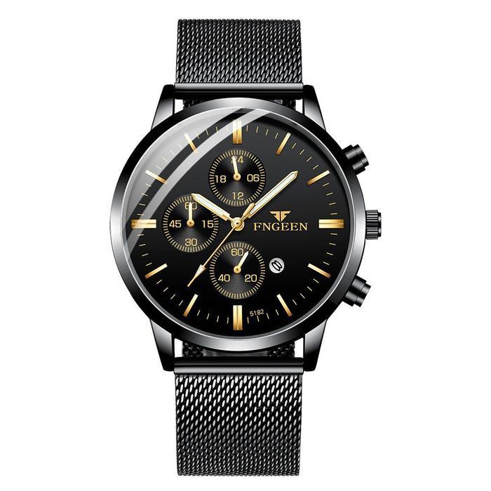 FNGEEN 5128 Jam Tangan Pria Anti Air Keren Buat Gaya Quartz Original Jam Tangan Cowok Waterproof Wat