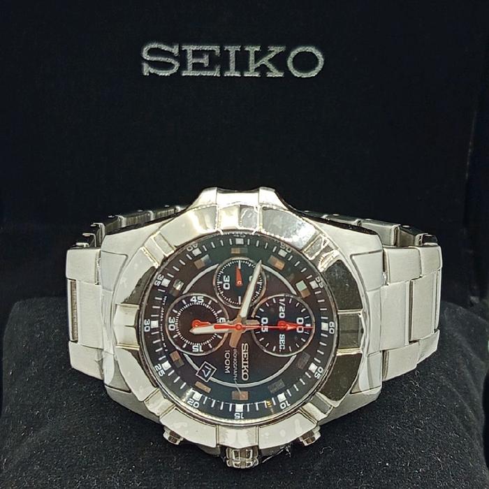 SEIKO LORD Jam tangan analog pria CRONO  SNDD73P1 garansi resmi original 1 thn