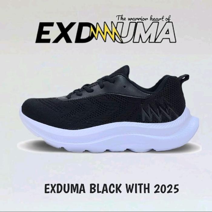 SEPATU EXDUMA BLACK WITH 2025 ORIGINAL Pria Wanita Sneakers Shoes Casual