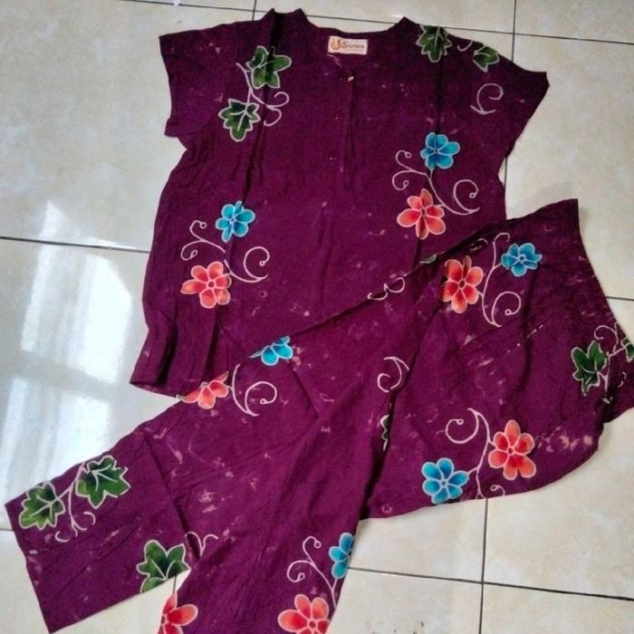 Baju CP Batik Sunan Ukuran ABG Lengan Pendek Celana Panjang - Baju