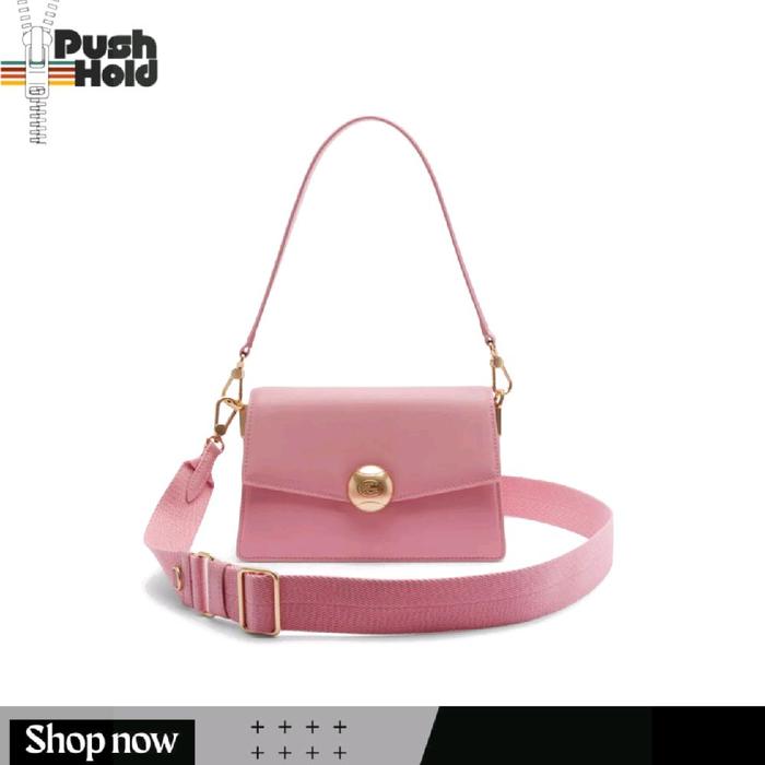 Lacoste Medium Tennis Bliss Shoulder Bag Tas Bahu Original Lacoste Tas Selempang Wanita - Pink