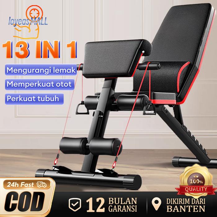 Dumbell bench Sit Up Bench Alat Olahraga Fitness Adjustable Kursi Gym Bench press gym
