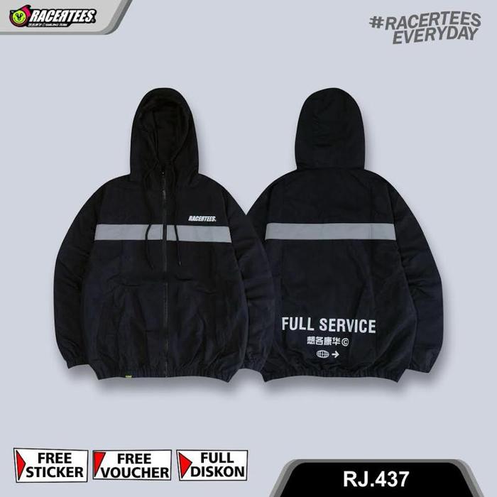 Jaket REFLECTIVE RACERTEES Black Service Reflective - RJ.437