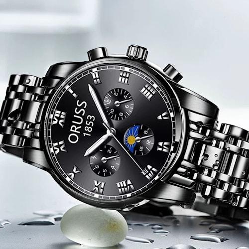 Jam Tangan Pria ORUSS R 11 Waterresistant Chronograph