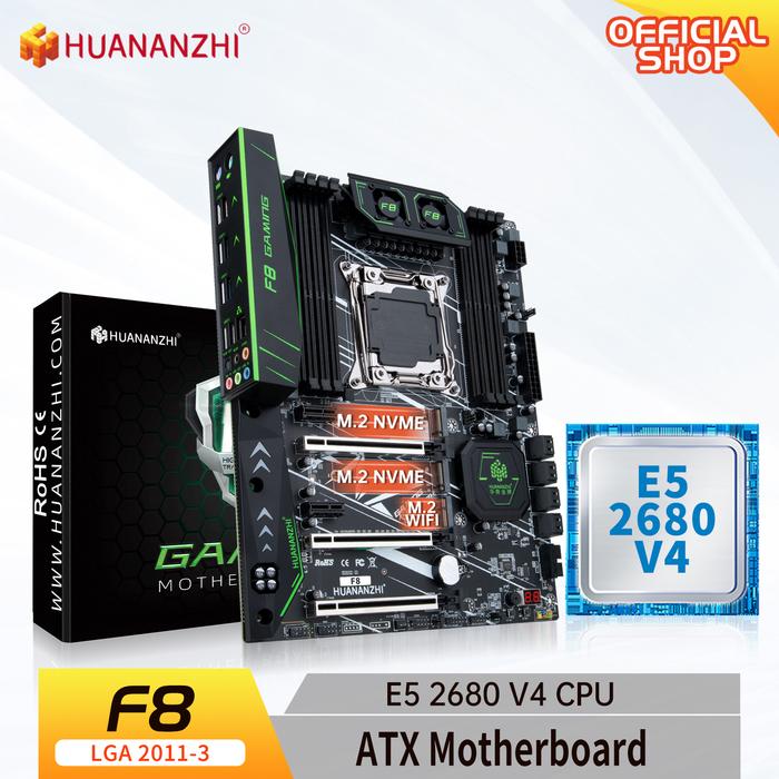 HUANANZHI X99 F8 LGA 2011-3 XEON X99 Motherboard with Intel XEON E5