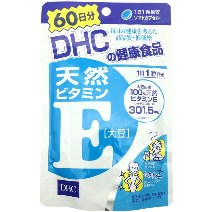 Japan DHC Vitamin E 60 capsules/bag free shipping