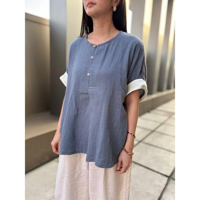 YUJI TOP PETITE CUPCAKES atasan blouse wanita casual cotton