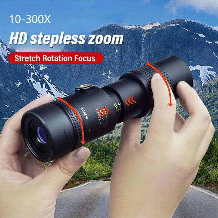 High-definition telescope zoom monocular Telescopic 4K 300X40