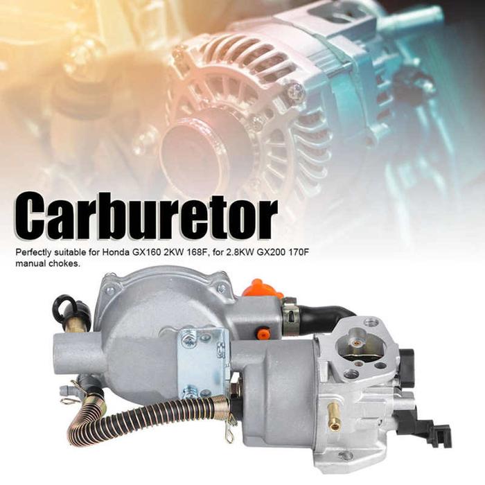 Generator Karburator Bahan Bakar Aluminium Ganda Kit Konversi LPG NG