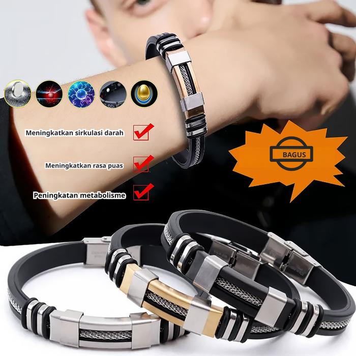 Kirim dalam 24 jam/gelang kesehatan /gelang kesehatan pria /gelang magnet /gelang pria /gelang pria 