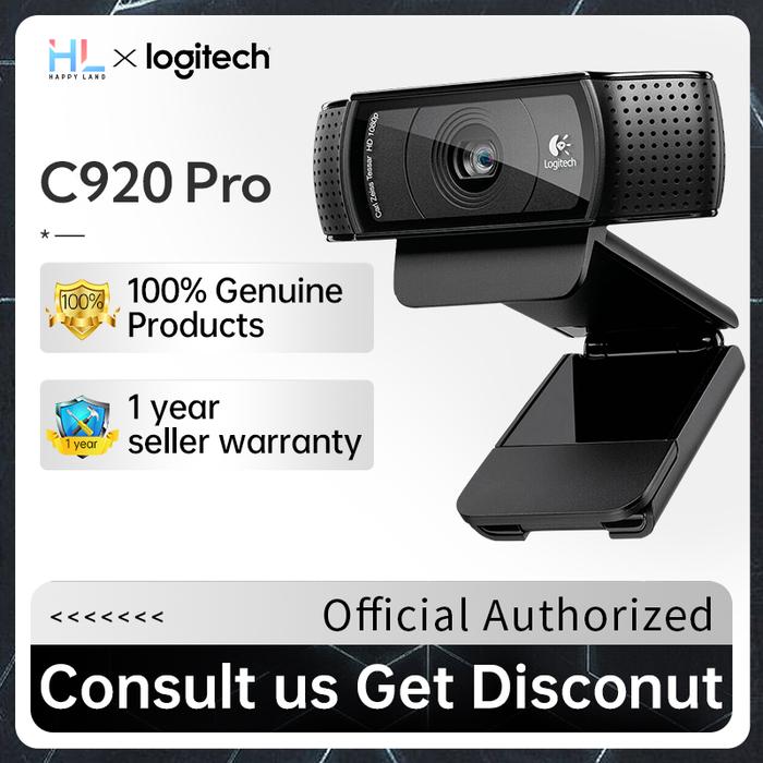 Logitech C920 Pro Webcam 1080P Full HD Camera Video Laptop Web Cam