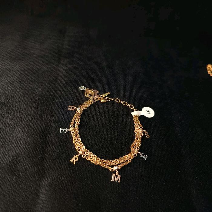 Gelang Rantai Dewasa Hermes 3 Layer Elegan