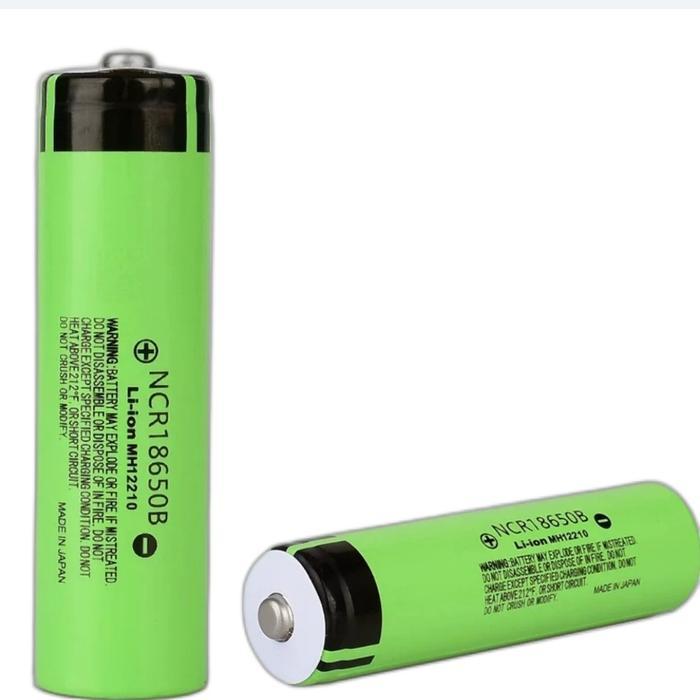 Runcing Panasonic baterai 18650 batre NCR18650B 3400Mah Li-ion Baterai