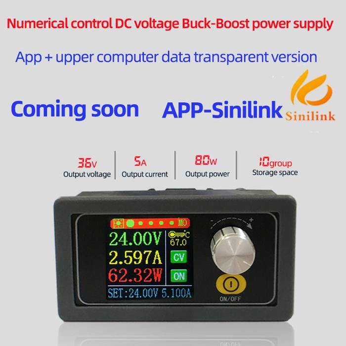 XYS3580/XYS3580W DC DC Buck Boost Converter WIFI CC CV 0.6-36V 5A Adjustable Regulated Laboratory Po