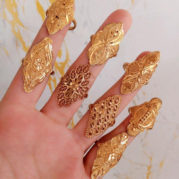 Cincin Dubai gold perhiasan lapis emas