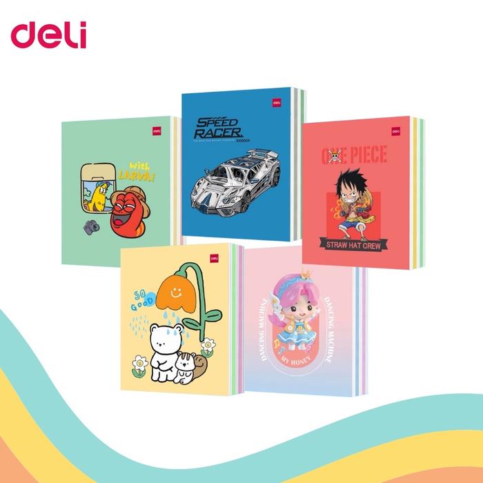 (PERPAK) DELI Buku Tulis 58 lembar DELI | Buku Tulis Berkualitas Tinggi SIDU