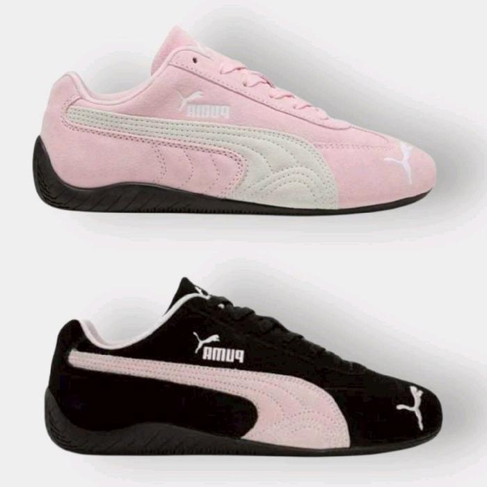 Puma Sepatu Speedcat Wanita Warna Pink & Hitam Desain Sporty dan Nyaman