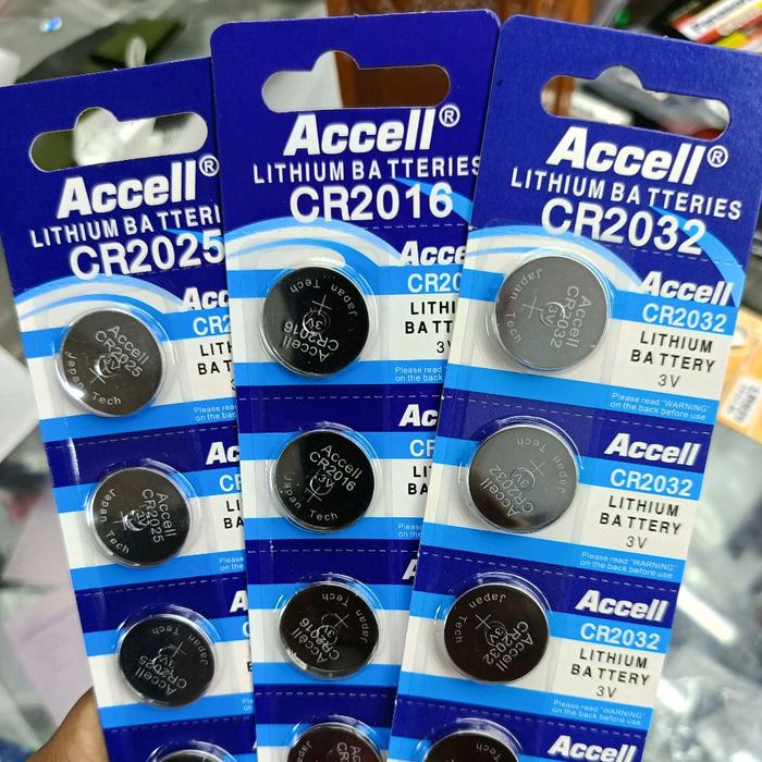 Baterai Accell CR2016 CR2025 CR2032 Baterai Panasonic CR2016 CR2025 CR2032 Baterai Jam Dll Watch Wat