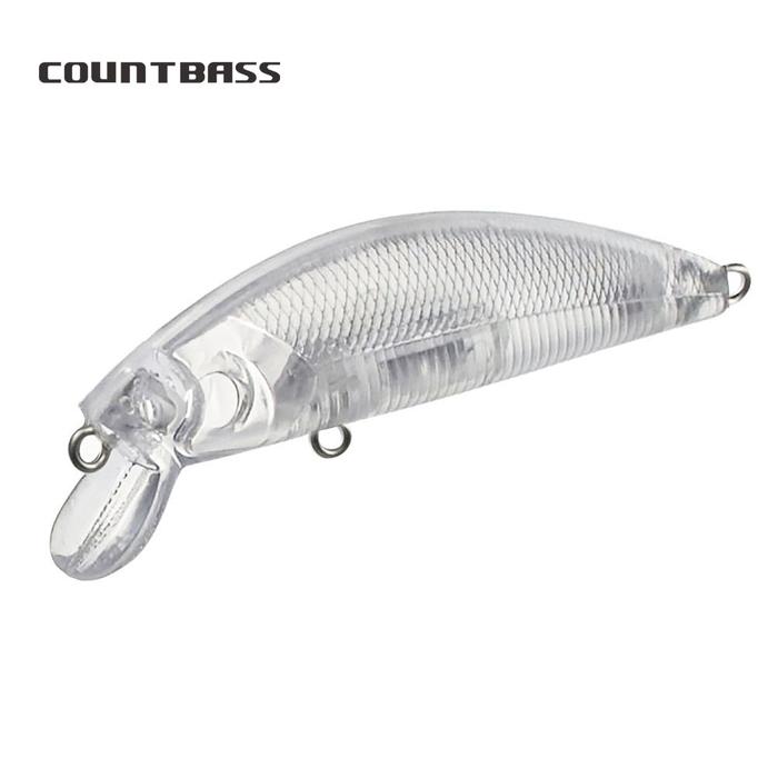10pcs Blank Hard Lure Bodies 65mm, Unpainted Fishing Baits, Minnow,