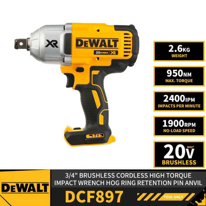 DEWALT DCF897 Brushless Cordless High Torque 3/4" Impact Wrench w.