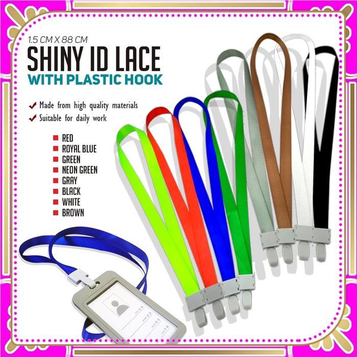1.5cm Gantungan Tali Lanyard Plastik Tali ID Card Tali Nametag Panitia 1.5 cm Tali Clip Segi Tali ID
