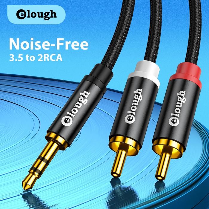 Kabel RCA Jack 3.5 Ke Kabel Audio RCA 3.5Mm Jack Ke 2RCA