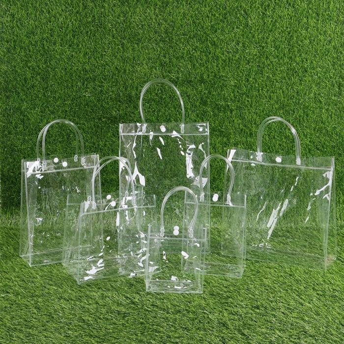 GOODIE BAG ULTAH TAS MIKA PVC TRANSPARANT TAS HAMPERS ULTAH TAS SOUVENIR MIKA PVC TRANSPARAN GOODIE 