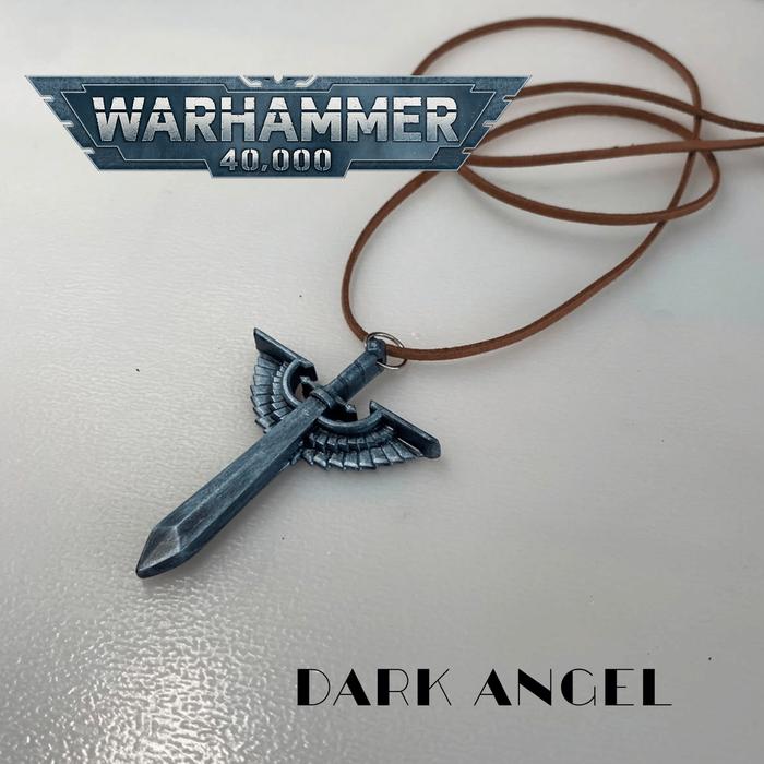 Kalung Dark Angels Pendant Warhammer Necklace