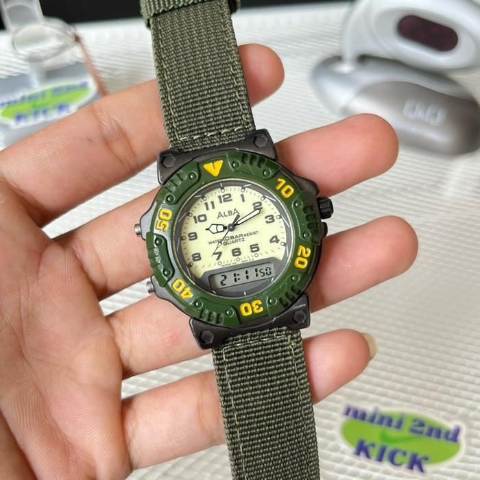 Rare Vintage ALBA ANADIGI MILITARY Watch, jam alba vintage