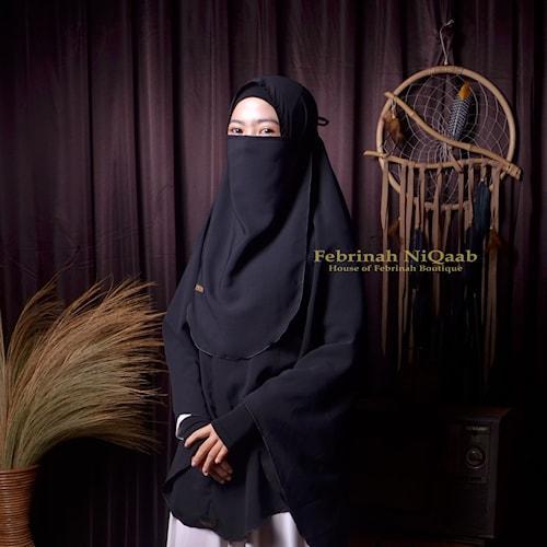 Promo Niqab Mask Cadar Tali Wolfis Premium Tebal Murah Tanpa Jahitan Mata