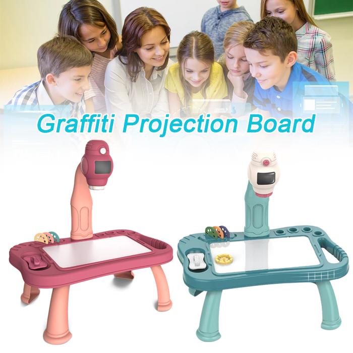 Smart Projector Kids Painting Table Set Projector Educational Toy