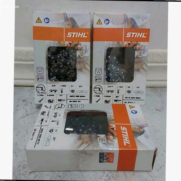 Rantai Stihl Bar 25"Inchi 42T(Mata) Mesin Senso STIHL MS-381 MS-382 (Belah dan potong) | Hot Item