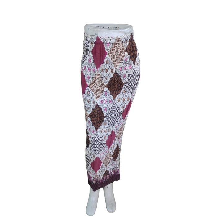 Rok Plisket Panjang Bawahan Kebaya | Rok Batik | Rok Span Batik | Rok Plisket Pendek Karet Nyaman Wa