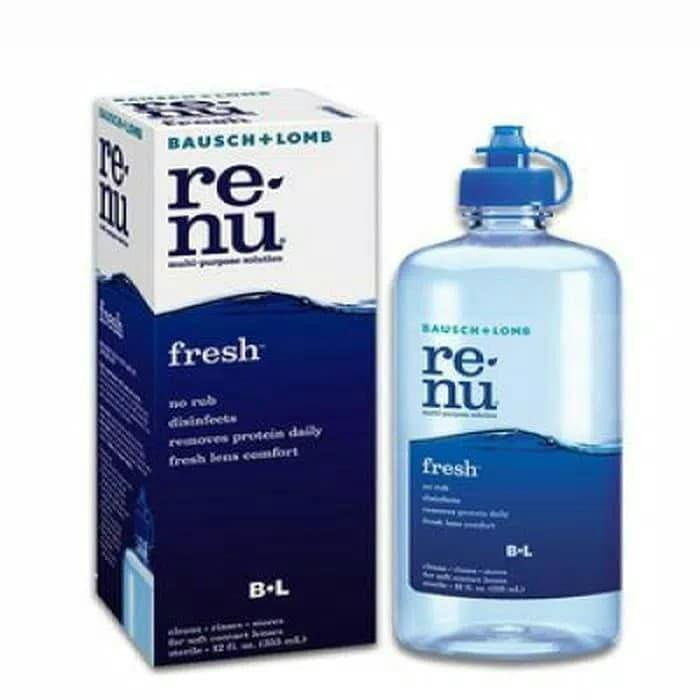Air Softlens Renu Bausch n Lomb 355ml/cairan pembersih softlens *