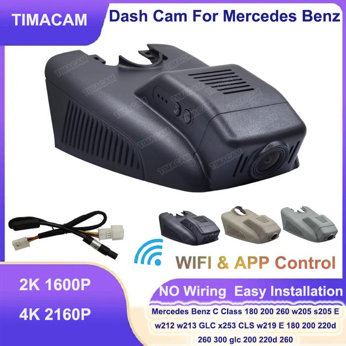 TIMACAM 2K 4K Dashcam Car DVR Camera for Mercedes C Class w205 s205