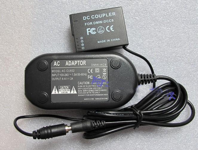 AC Adaptor Catu Daya Charger UNTUK PANASONIC DMW-DCC8 DMW-AC8 DMC-GH2