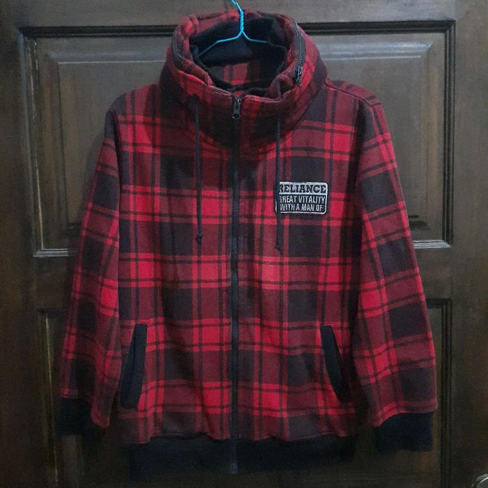 Jaket Hoodie Tartan