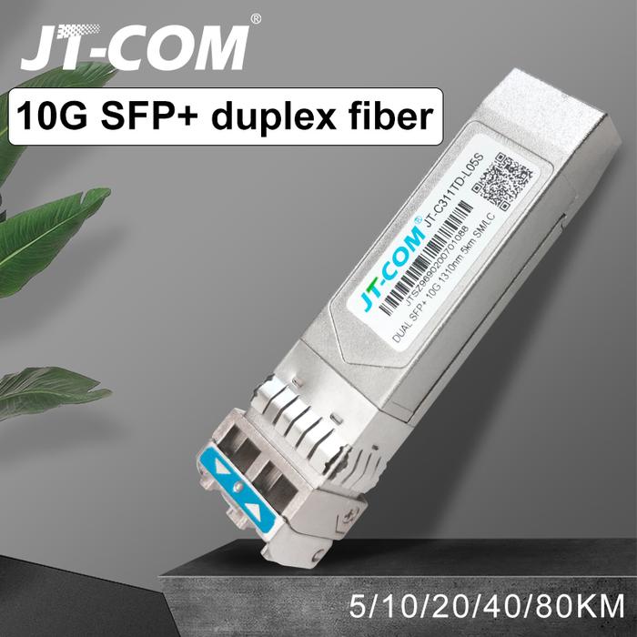 10G SFP+ duplex LC SFP Module Single Mode 2~80km Optical Fiber