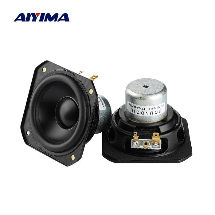 AIYIMA Audio 3 Inch Full Range Speaker 8 Ohm 20W Hifi Aluminum Cone