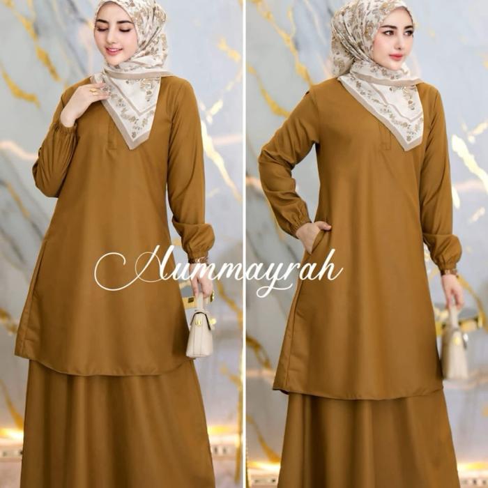 Gamis Pemda Model Kurung Melayu Baju Gamis Kerja Pemda Bahan Toyobo Premium Muslim Wudhu